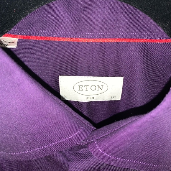 Eton dress shirt size 15.5 Slim - Picture 5 of 10